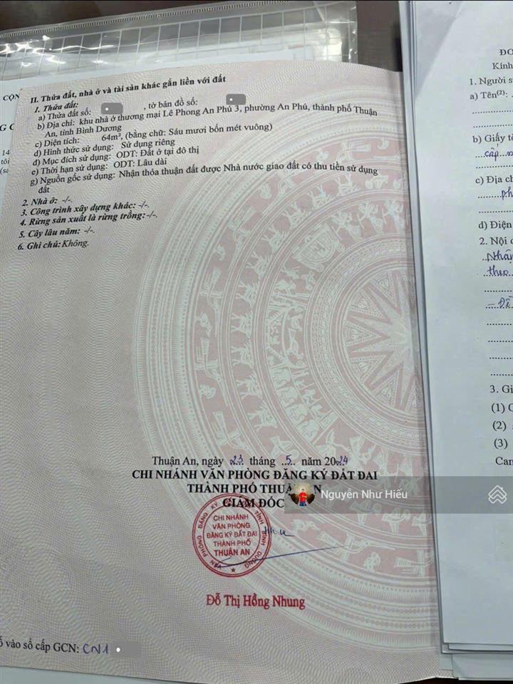 Giảm 500tr, bán nhà kdc lê phong an phú 3, p. an phú, tp. thuận an