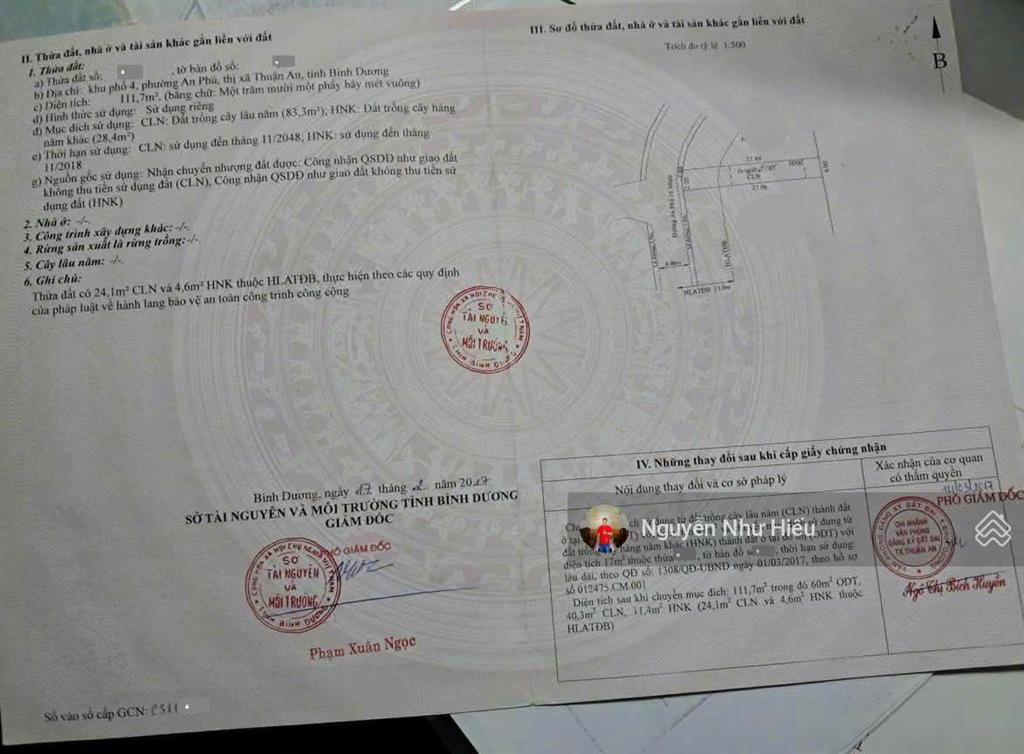 Bán đất mt đường chu văn an, kinh doanh, p. an phú, tp. thuận an cũ
