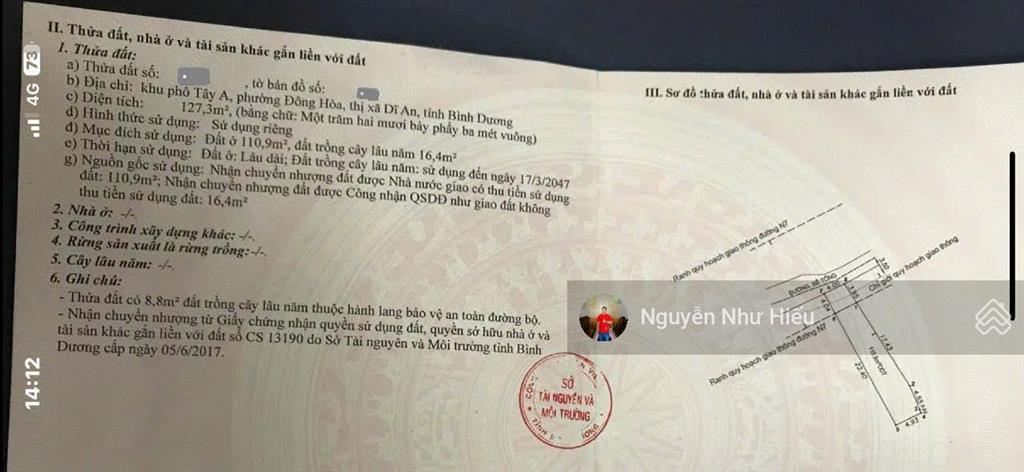 Giảm 200tr bán nhà gần go 800m, p. đông hòa, tp. dĩ an