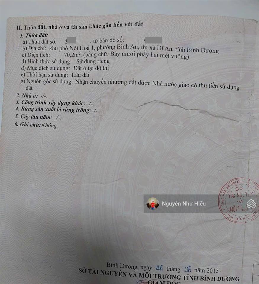 Bán nhà mt đường trần đại nghĩa gần đường quốc lộ 1k chỉ 100m, p. bình an, tp. dĩ an