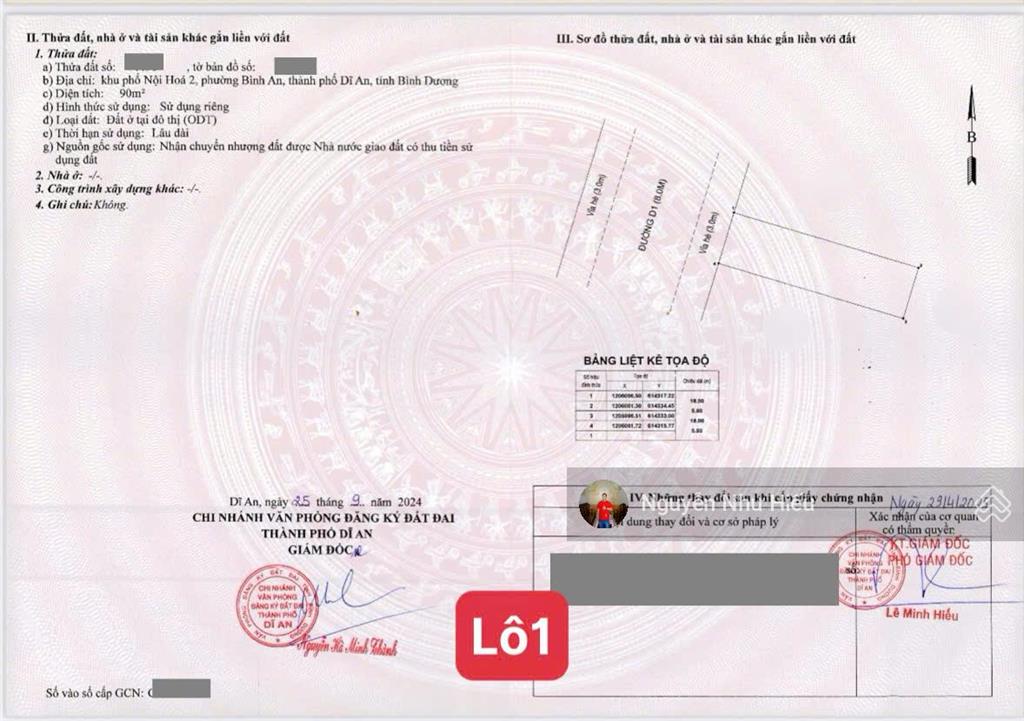 Bán đất trục chính kdc phú hồng thịnh 9, p. bình an, tp. dĩ an