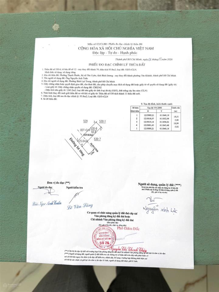 Bán đất mới tách, p. thạnh phước, tp. tân uyên cũ, giờ là p. tân khánh, tp. hồ chí minh
