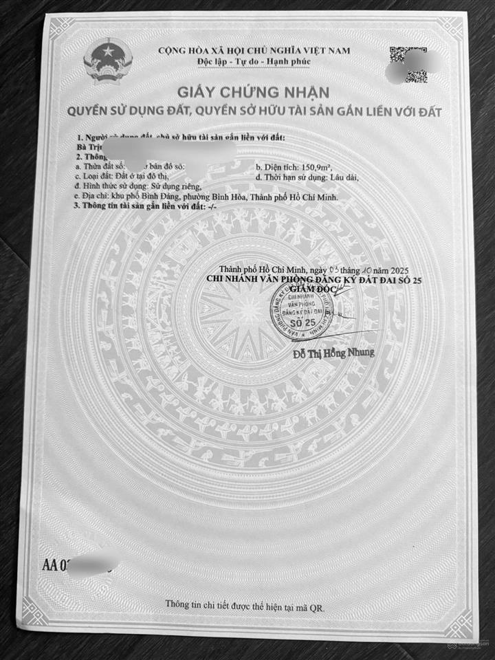 Bán đất tặng dãy trọ kdc 434 p. bình hòa, tp. thuận an