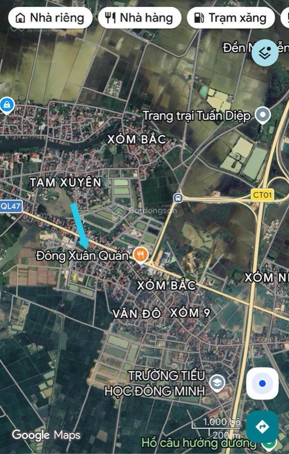 Đất lô 2 mặt ql47, ngay nút giao cao tốc, 2 mặt đường phù hợp xây nhà nghỉ và đầu tư