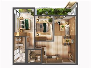Cho thuê 2 ngủ, 74m2, view đảo  chung cư sky forest ecopark  7tr5/tháng