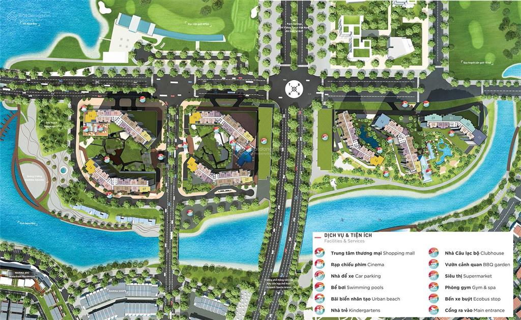 Cho thuê 2 ngủ 2 vệ sinh, tòa sky2, chung cư aquabay ecopark, không đồ