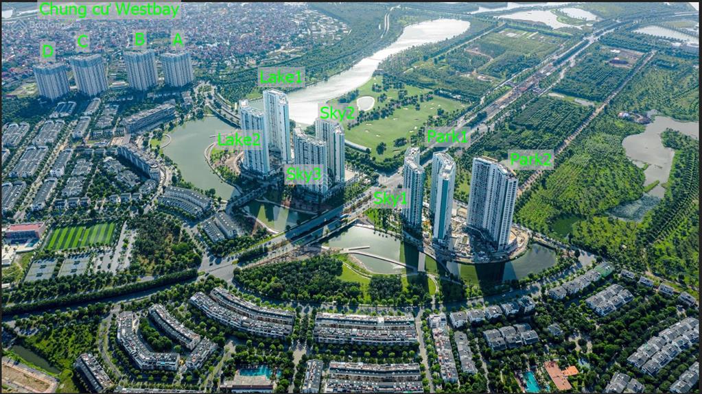 Cho thuê 2 ngủ 2 vệ sinh, tòa sky2, chung cư aquabay ecopark, không đồ
