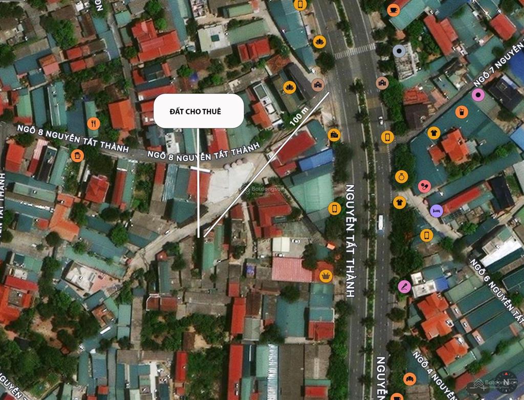 Bán đất tại ngõ 8, nguyễn tất thành, khai quang, 30,5 triệu / m2, 118 m2