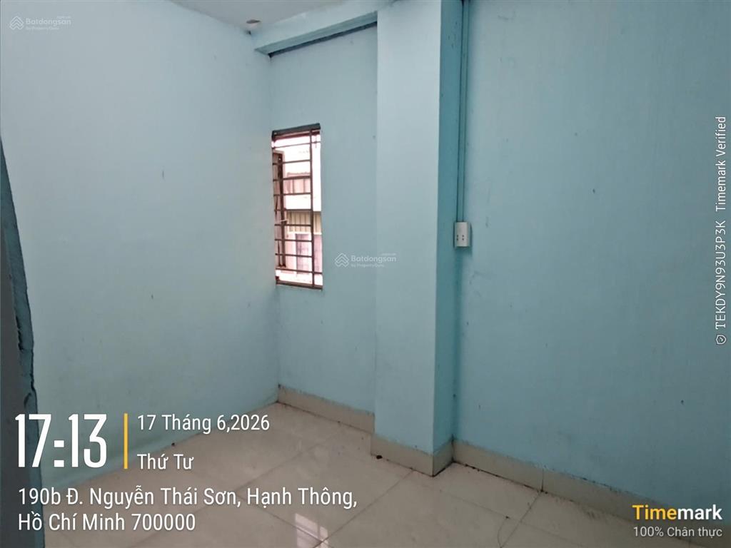 Phòng cho thuê mặt tiền quận gò vấp đối diện chợ gò vấp