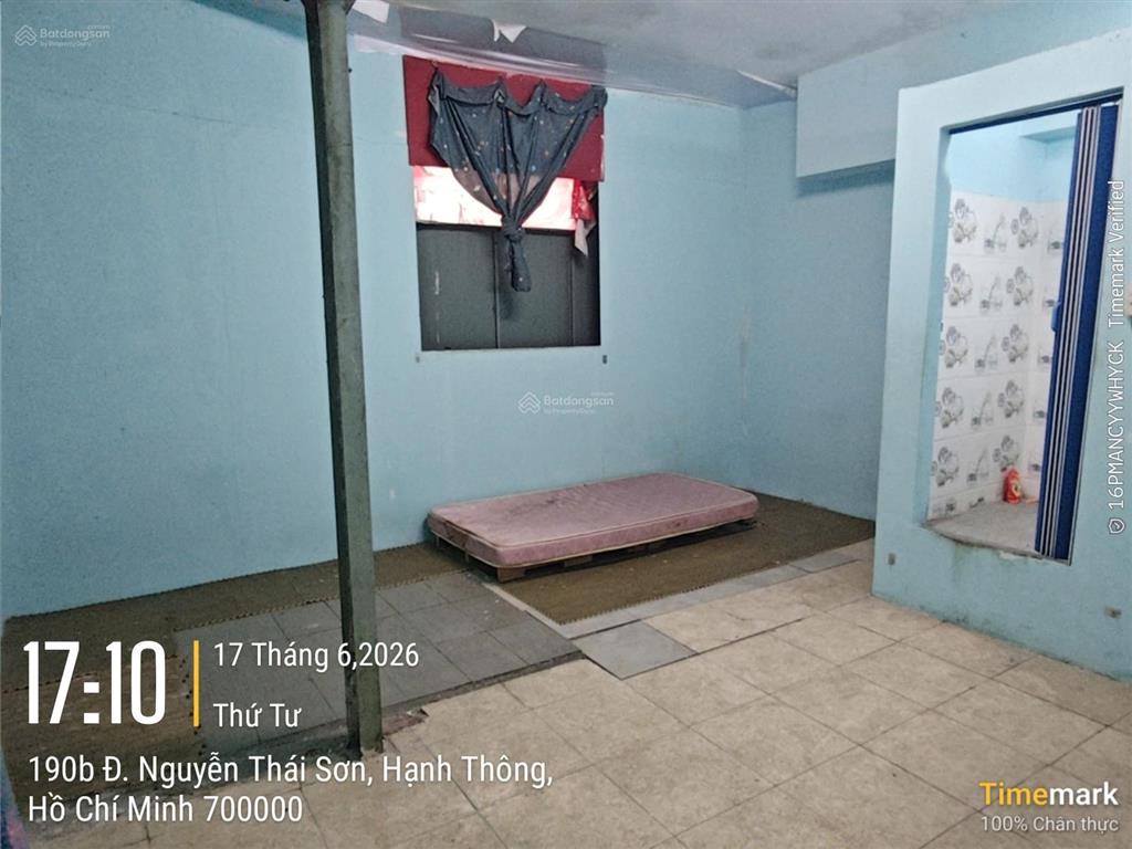 Phòng cho thuê mặt tiền quận gò vấp đối diện chợ gò vấp
