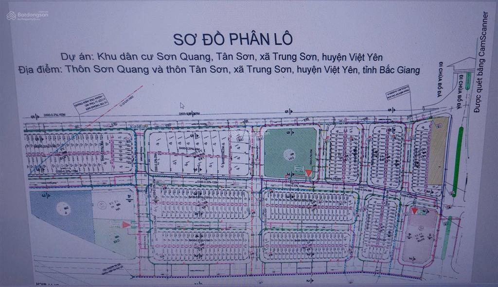 Đất nền dự án trung sơn  xây biệt thự nghỉ dưỡng, phường vân hà, tỉnh bắc ninh