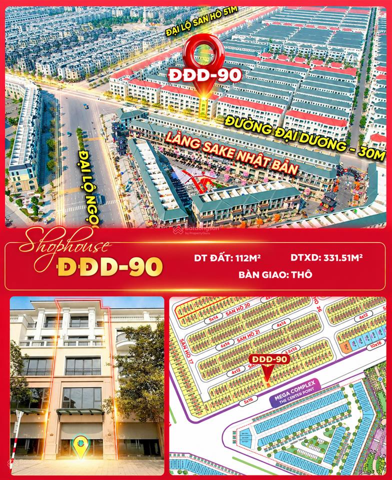 12,8 tỷ sở hữu căn xẻ khe 112m2 trục chính ocean park 2