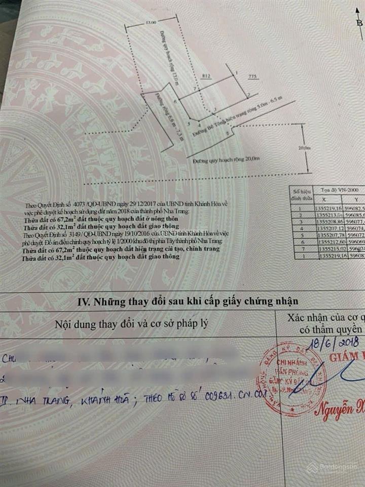 Lô góc 2 mặt tiền vĩnh trung đường oto 7m giá cực tốt