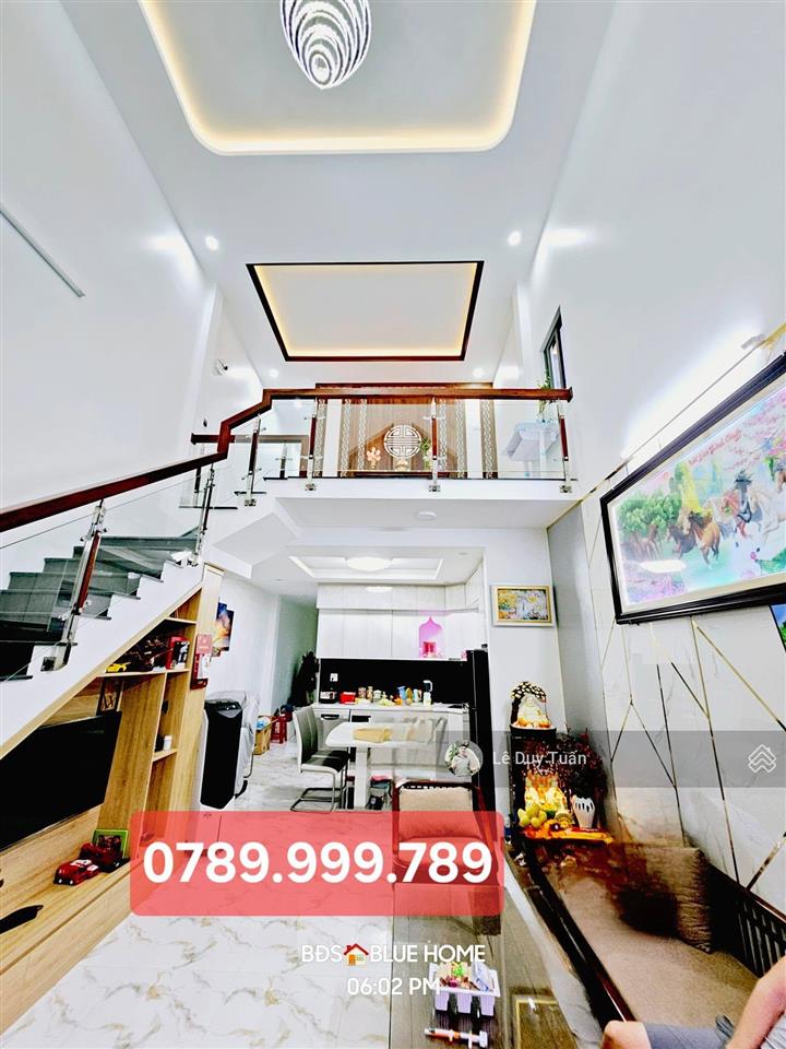 Với chỉ nhỉn 6,x đồng mà có nhà 4 tầng khu đô thị an phước, 97m2 ngang đẹp 5m, quy nhơn nam