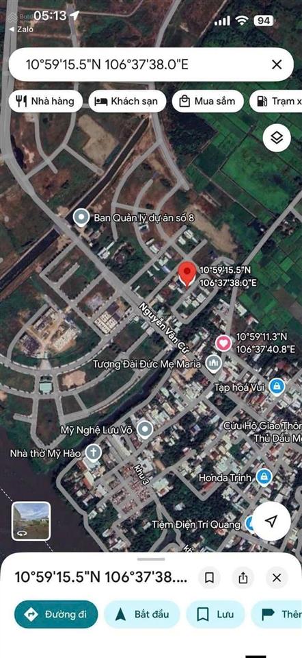 Bán đất khu tái định cư chánh mỹ, tp thủ dầu một cũ. vị trí hiếm có