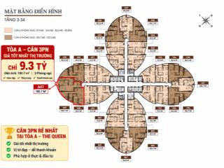Bán căn 3pn  tòa a  đầy đủ nội thất  rẻ giật mình 9.3 tỷ  hướng mát  có slot ô tô định danh
