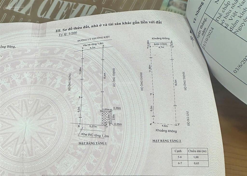 Bán nhà mặt đường lý thường kiệt, giữa chợ, áp góc, không quy hoạch 100%. nhà phố cổ