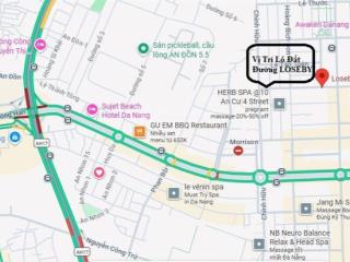 Lô đất lô góc 2 mặt tiền loseby  dương trí trạch  gần biển mỹ khê  trung tâm du lịch sơn trà