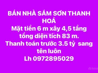 Bán nhà sầm sơn thanh hoá mặt biển sổ đỏ lâu dài