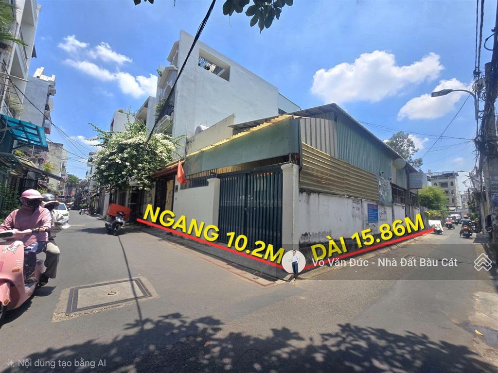 Siêu phẩm góc 2 mặt hẻm 8m đường nguyễn hữu tiến  tân phú. dt 10x16m  giá cực tốt chỉ 9.999 tỷ