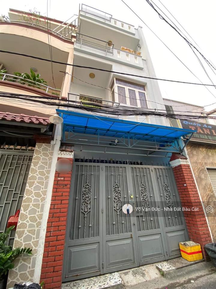 Bán nhà hẻm 4m ba vân  p14  tân bình. dt 4x12  đúc 3 lầu  khu vip bàu cát  đi bộ ra ga metro