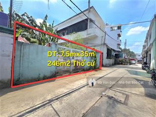 Bán lô đất hxh đường lê trọng tấn dt 7.5x35 dtcn 246m2 thổ cư giá rẻ nhỉnh 45tr/m2