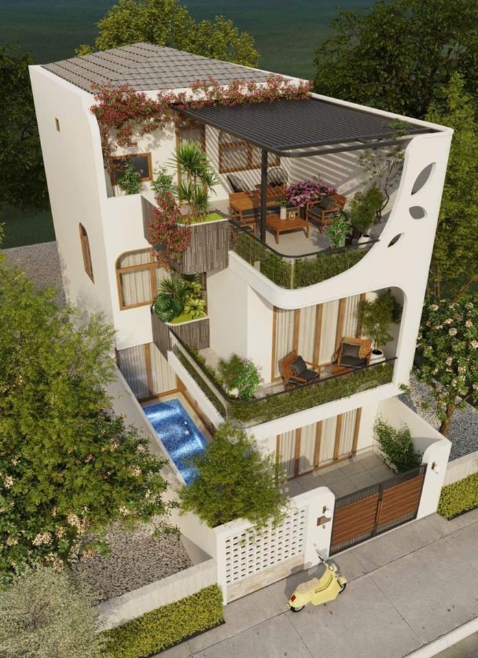 ♥ Village Mặt Tiền gần Biển Sơn Trà, Hồ bơi, Smarthome, dòng tiền ổn định 65trth, 15.x tỷ