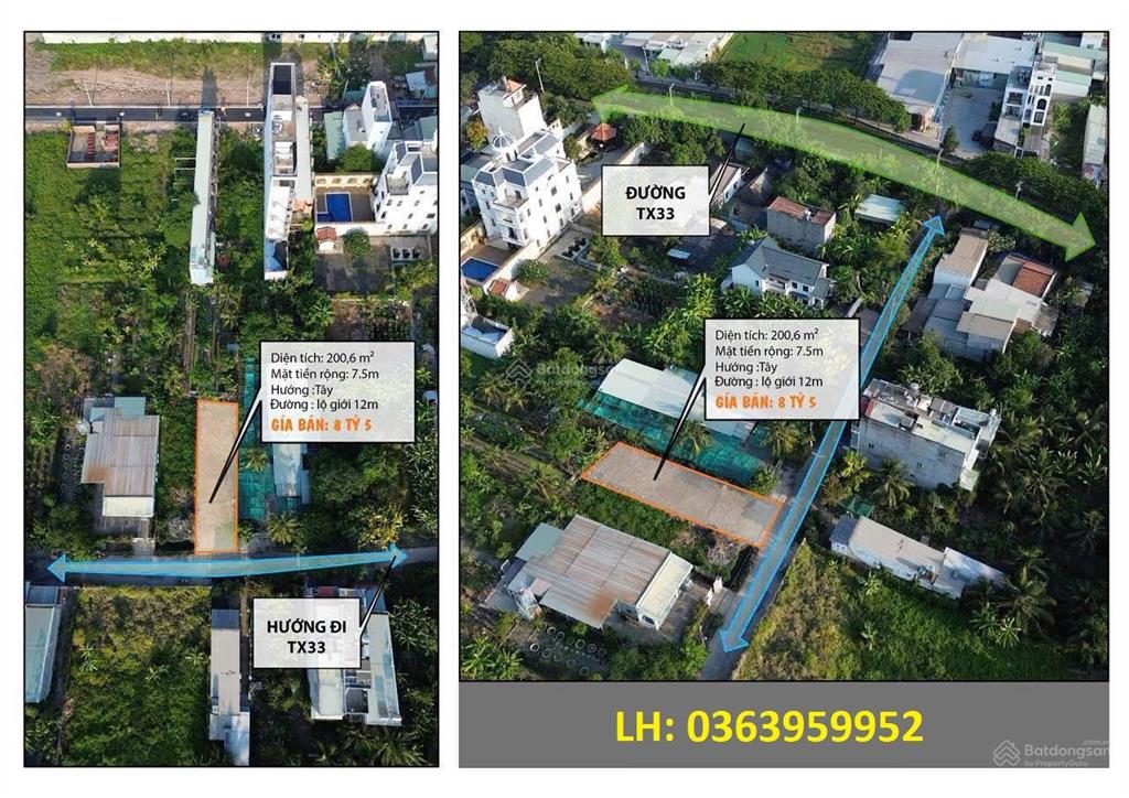 Lô đất 7.5x27m full thổ cư đường thông ô tô, cách chợ thạnh xuân 500m