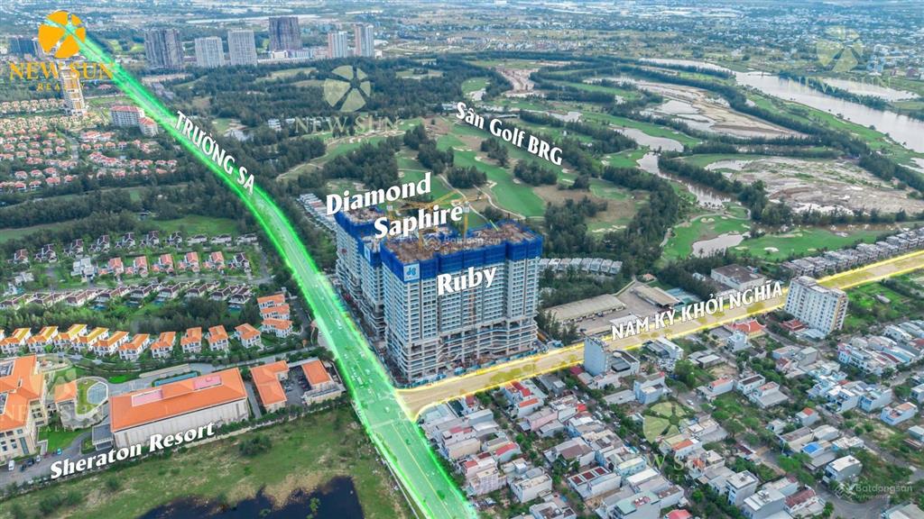 Duy nhất căn 2 pn dự án newtown diamond chỉ 4.8 tỷ view sân golf bàn giao full nội thấtht vay 70%