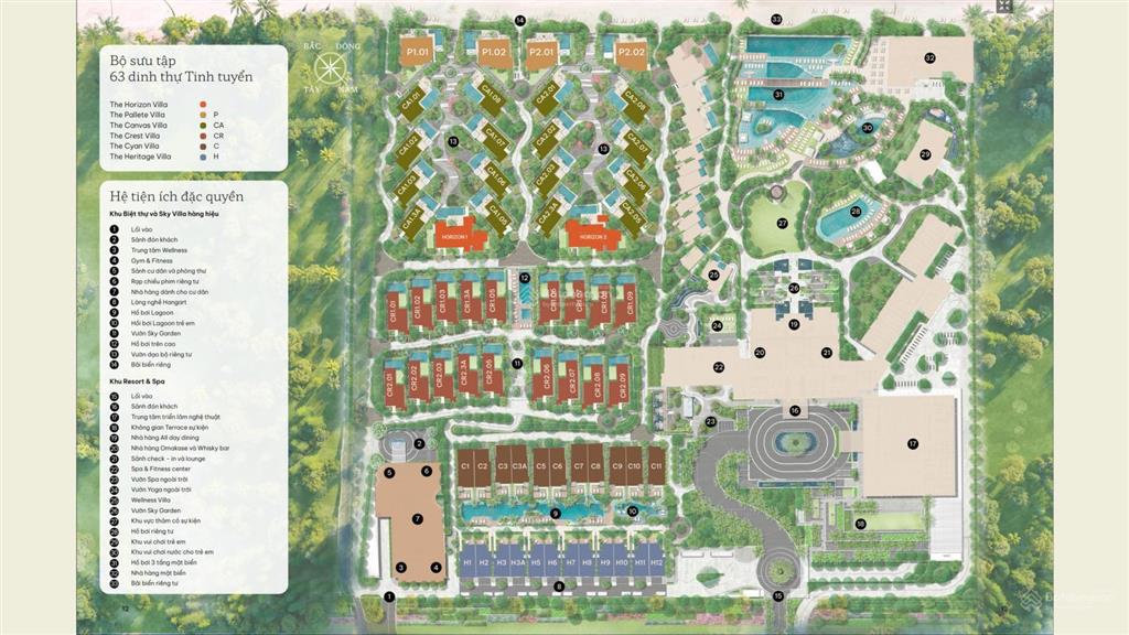 Villa mặt biển arbora  dòng sản phẩm luxury collection mang thương hiệu marriott  đẳng cấp 6 sao