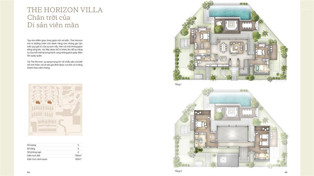 Villa mặt biển arbora  dòng sản phẩm luxury collection mang thương hiệu marriott  đẳng cấp 6 sao