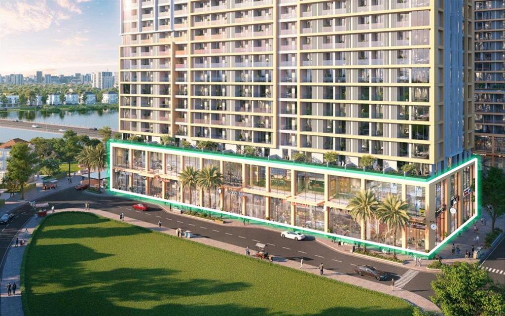 Shophouse mặt tiền đường nguyễn phước lan, ngay đầu cầu hòa xuân  trần cao 7m  sở hữu lâu dài