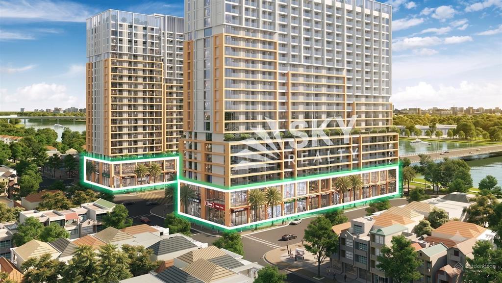 Shophouse mặt tiền đường nguyễn phước lan, ngay đầu cầu hòa xuân  trần cao 7m  sở hữu lâu dài