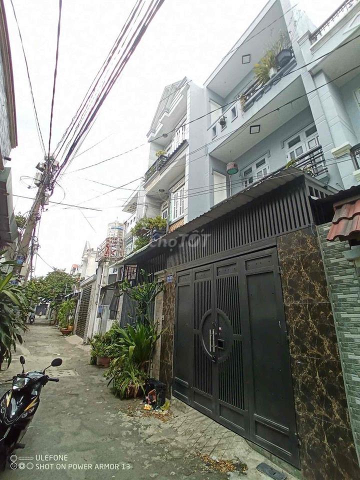Cho thuê nhà mới xây Tân thới hiệp 21 q12 2lầu 4PN hxh sát  pmqt 9tr