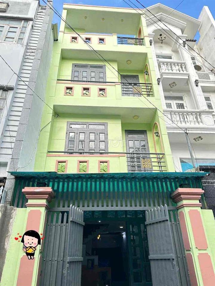 Cho thuê nhà Lẻ Thị riêng Thới an q12 3lầu 360m 4PN 10tr