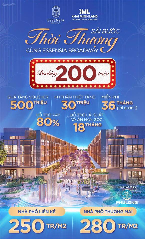 Giỏ hàng nhà phố thương mại độc quyền từ cđt essensia broadway, ưu đãi lên đến 2.9 tỷ từ phú long