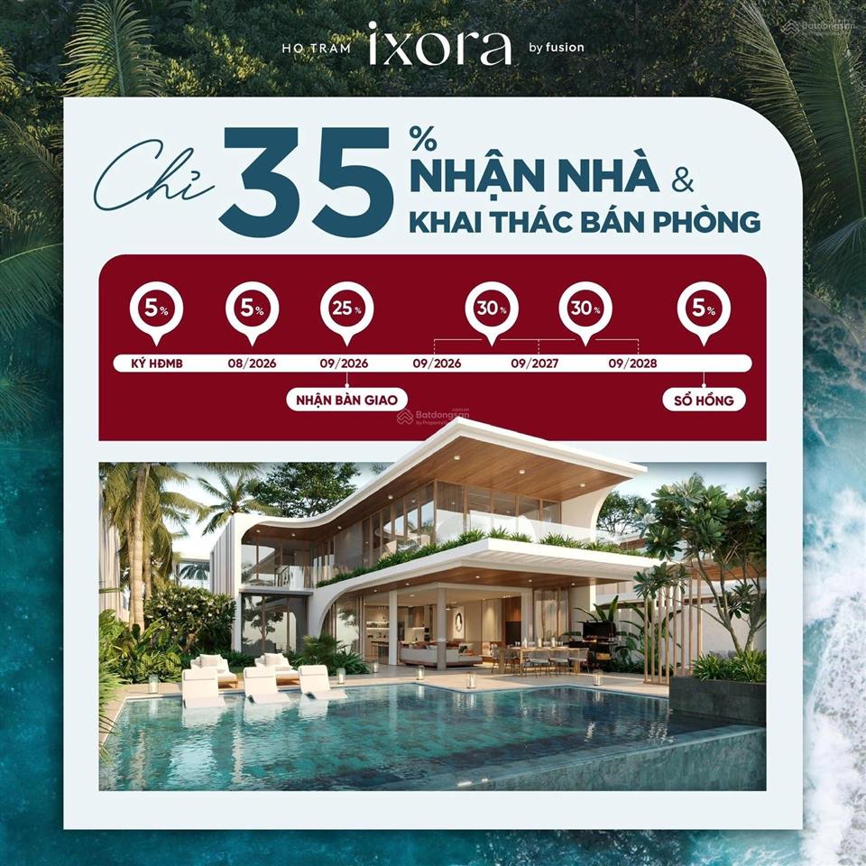 Tư vấn villa ixora hồ tràm, hàng nổi bật cđt chiết khấu lên đến 8 tỷ, nhận nhà full nội thất