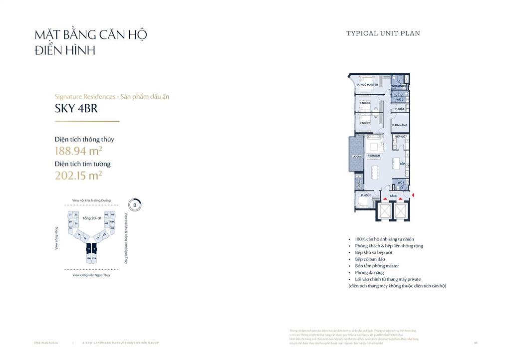 Căn hộ 6 sao từ 99139tr/m2 cách phố cổ 10 phút di chuyển thang máy riêng 234pnskyvillasduplex