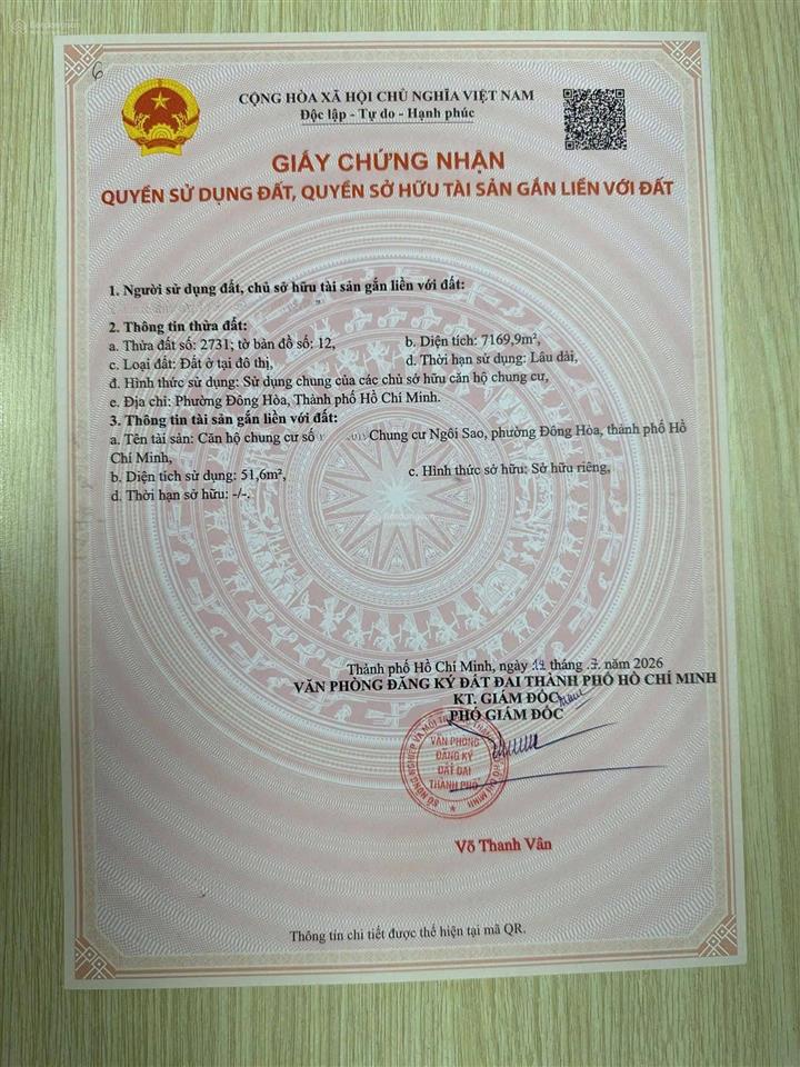 Cơ hội sở hữu c.h 2pn bcons đông hoà hcm giá f0