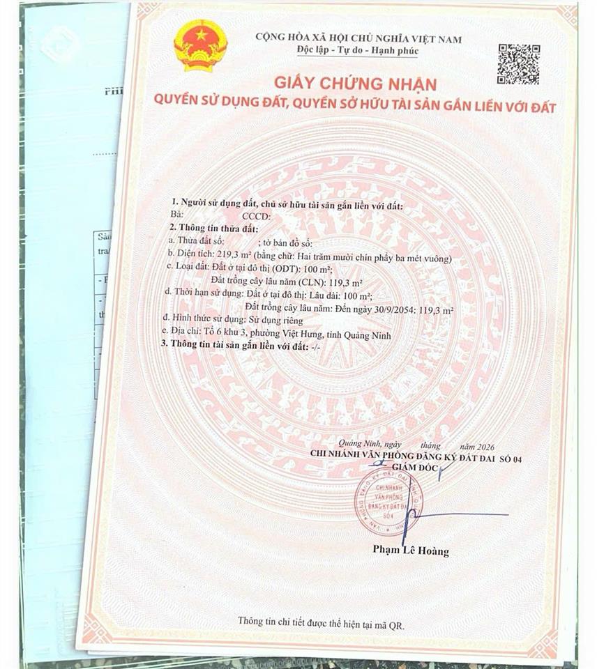 Cần bán lô đất đẹp, tại trung tâm câu kho gạo phường việt hưng, hạ long