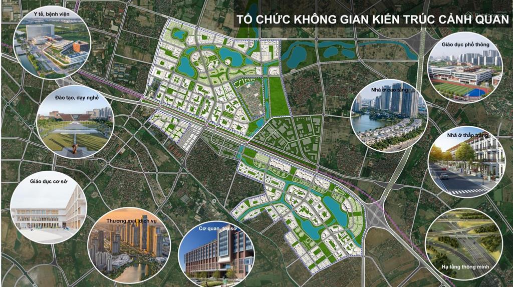 Bán 126m2 đất lỗ giao nằm trong lõi kđt đa mục tiêu  2 mặt tiền
