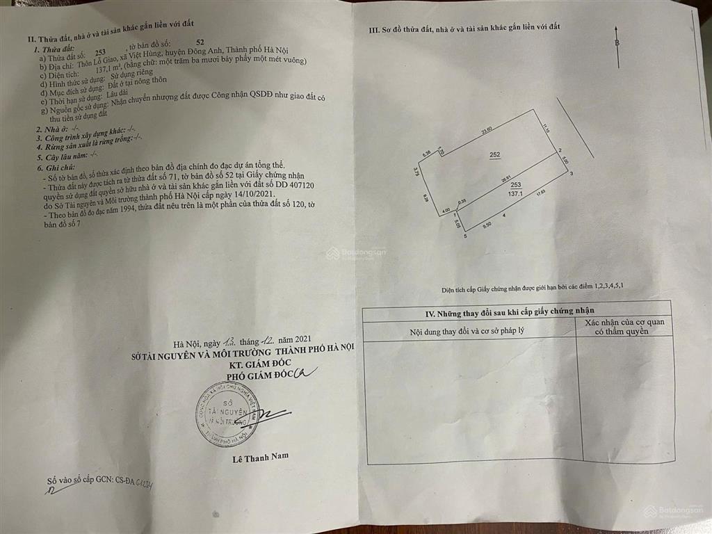 Bán 137.1m2 đất lỗ giao nằm trong lõi kđt đa mục tiêu  3 ô tô tránh