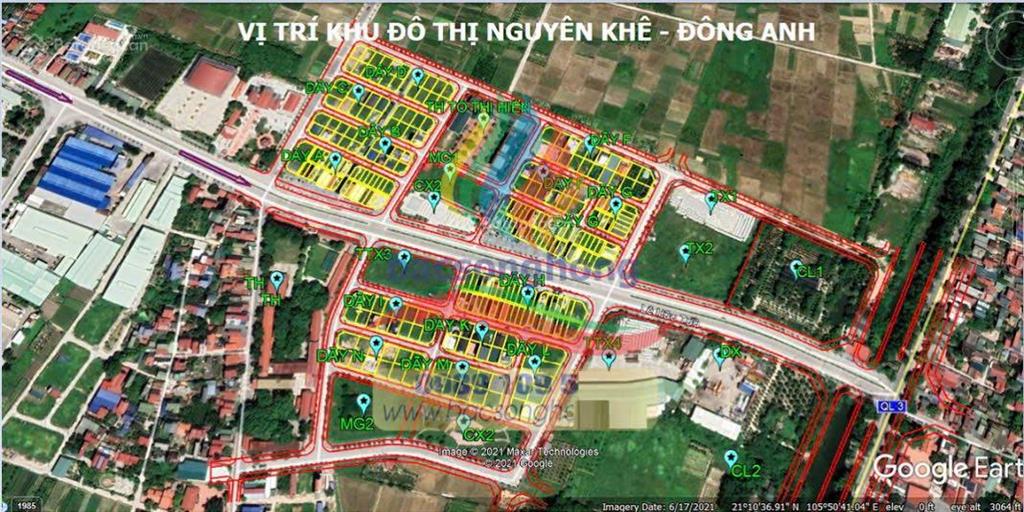 Bán đất khu đô thị nguyên khê  kinh doanh đỉnh  giá hời khu