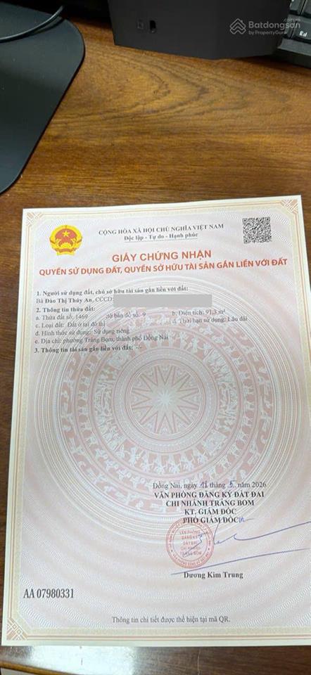 Bán đất chính chủ khu đô thị gold hill