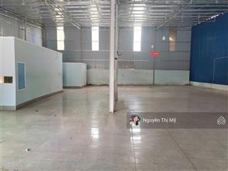 Cho thuê kho 735m2 mặt tiền đường tt phú mỹ