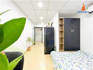 Studio full nt giá rẻ thoáng mát gần chợ hạnh thông tây, lotte gv  có bảo vệ 24/7, thang máy