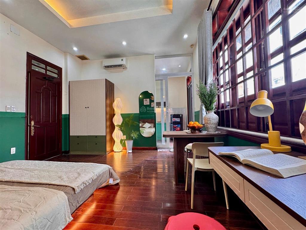 Căn hộ mới toanh khu biệt thự gần chợ an nhơn  1pn ban công thoáng mát, nội thất đẹp sang xịn