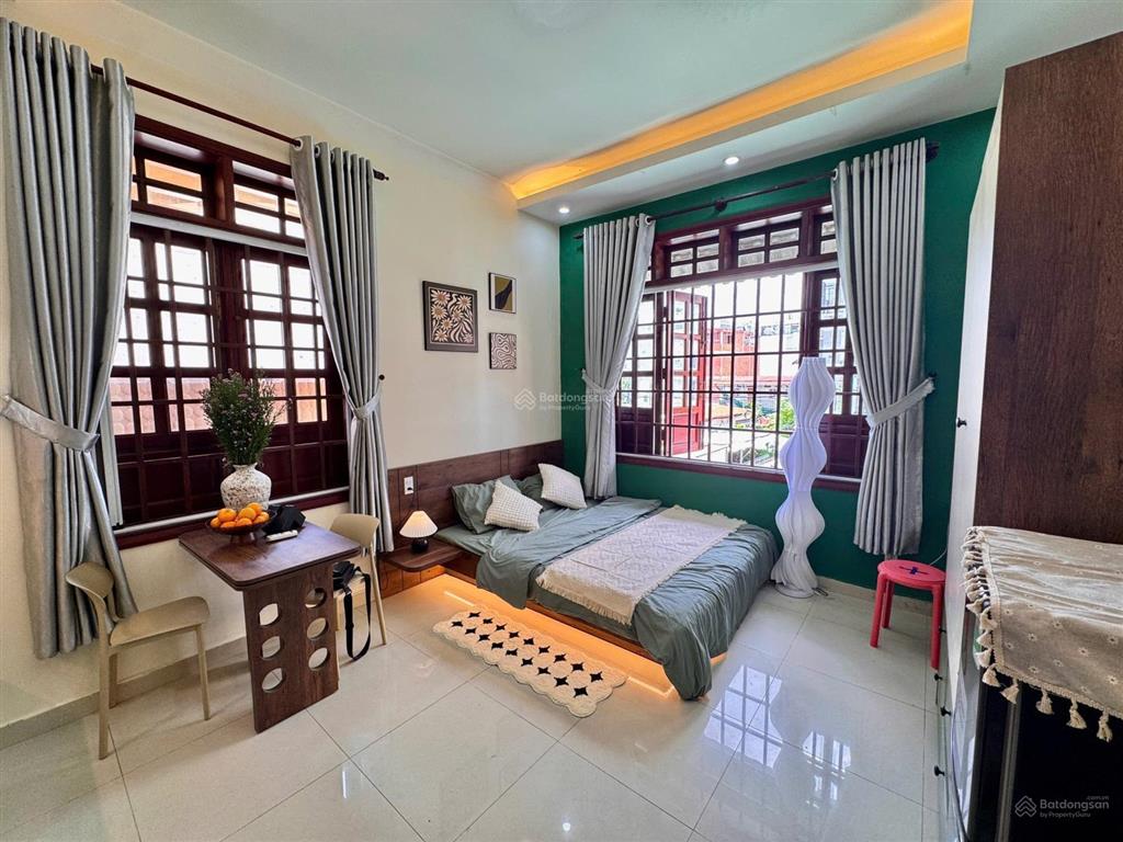 Căn hộ mới toanh khu biệt thự gần chợ an nhơn  1pn ban công thoáng mát, nội thất đẹp sang xịn