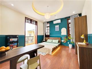 1 phòng ngủ tách bếp 35m2 có bancol siêu thoáng mát cuối dương quảng hàm gần chợ an nhơn  đầy đủnt