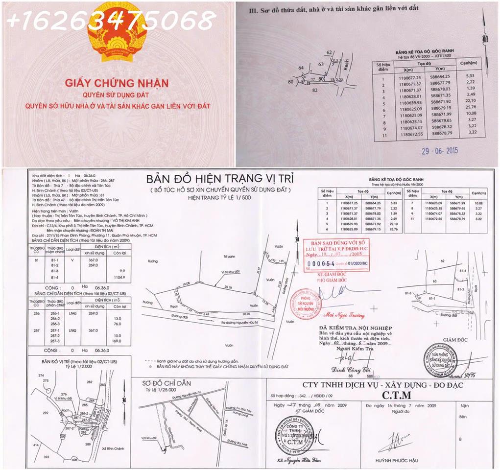 ĐẤT 636m² TÂN TÚC – BÌNH CHÁNH  DIỆN TÍCH LỚN  TIỀM NĂNG HẠ TẦNG
